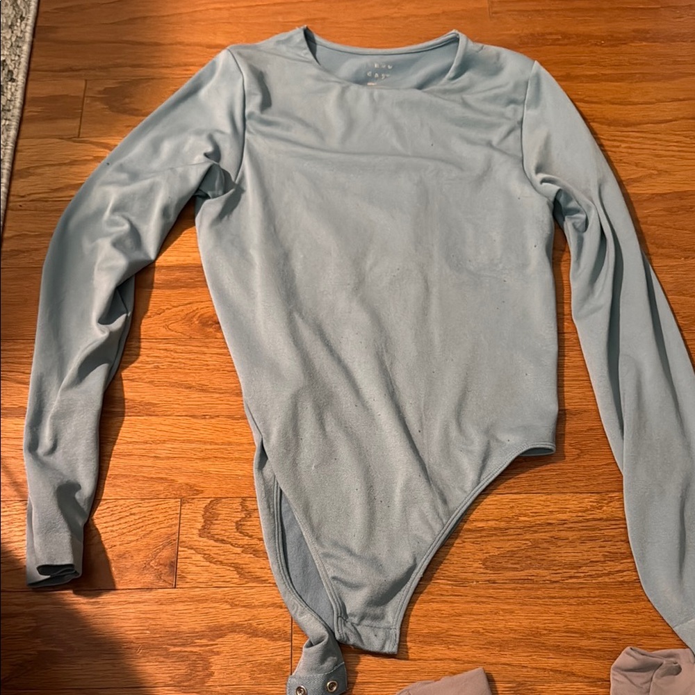 Target Blue Long Sleeve Bodysuit